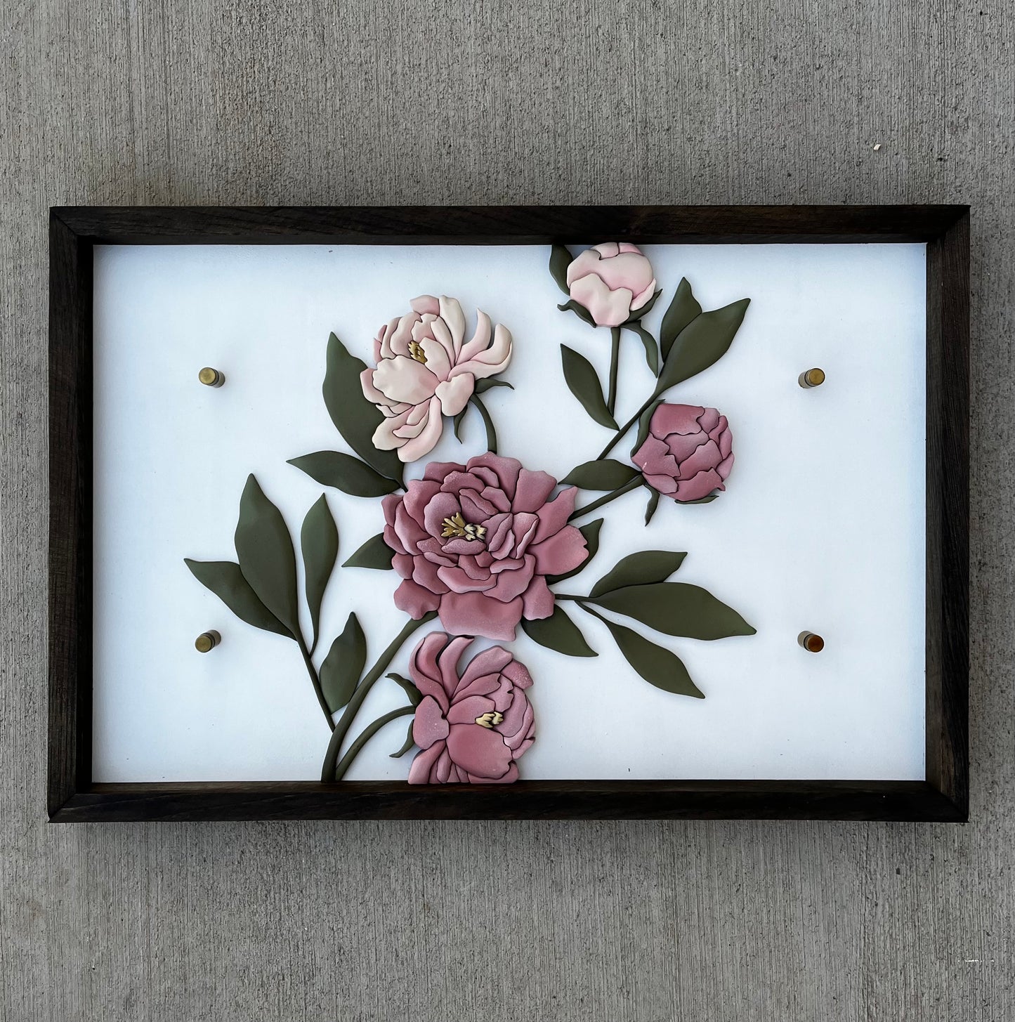 Holman Last Name - Floral Sign