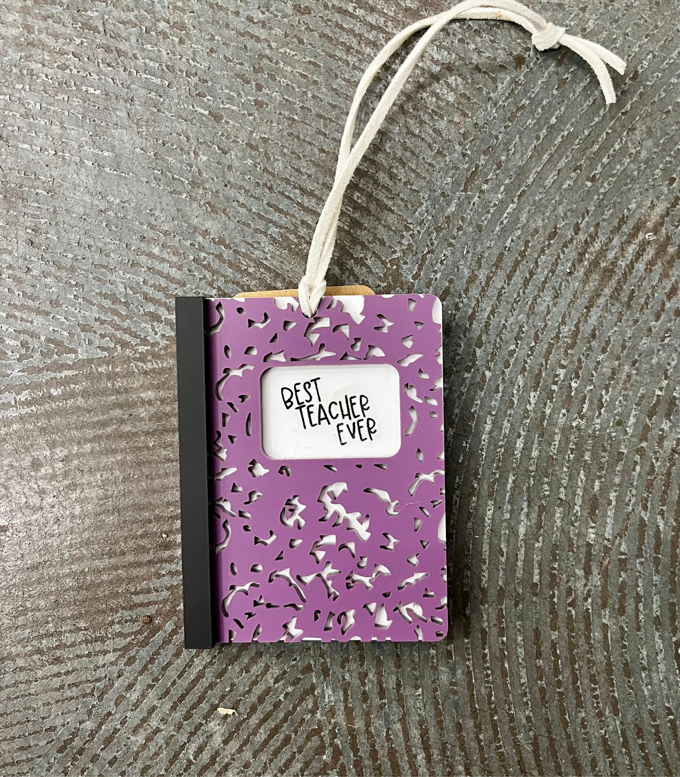 Best Teacher Composition Book Ornament