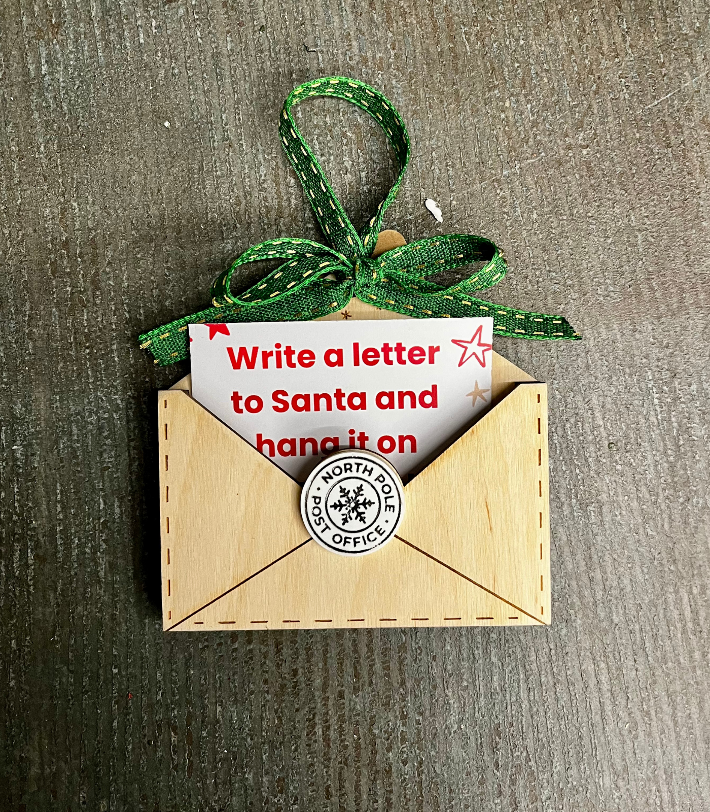 Dear Santa Letter Holder Ornament