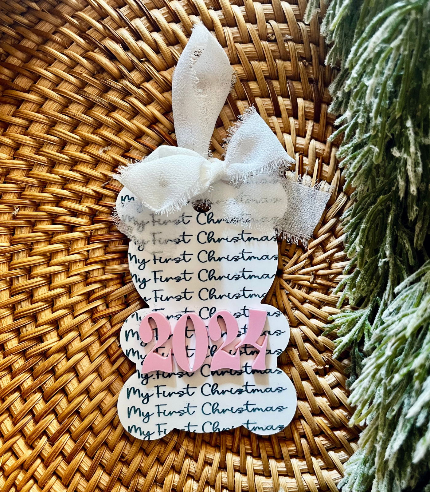 Baby's First Christmas Bear Ornament