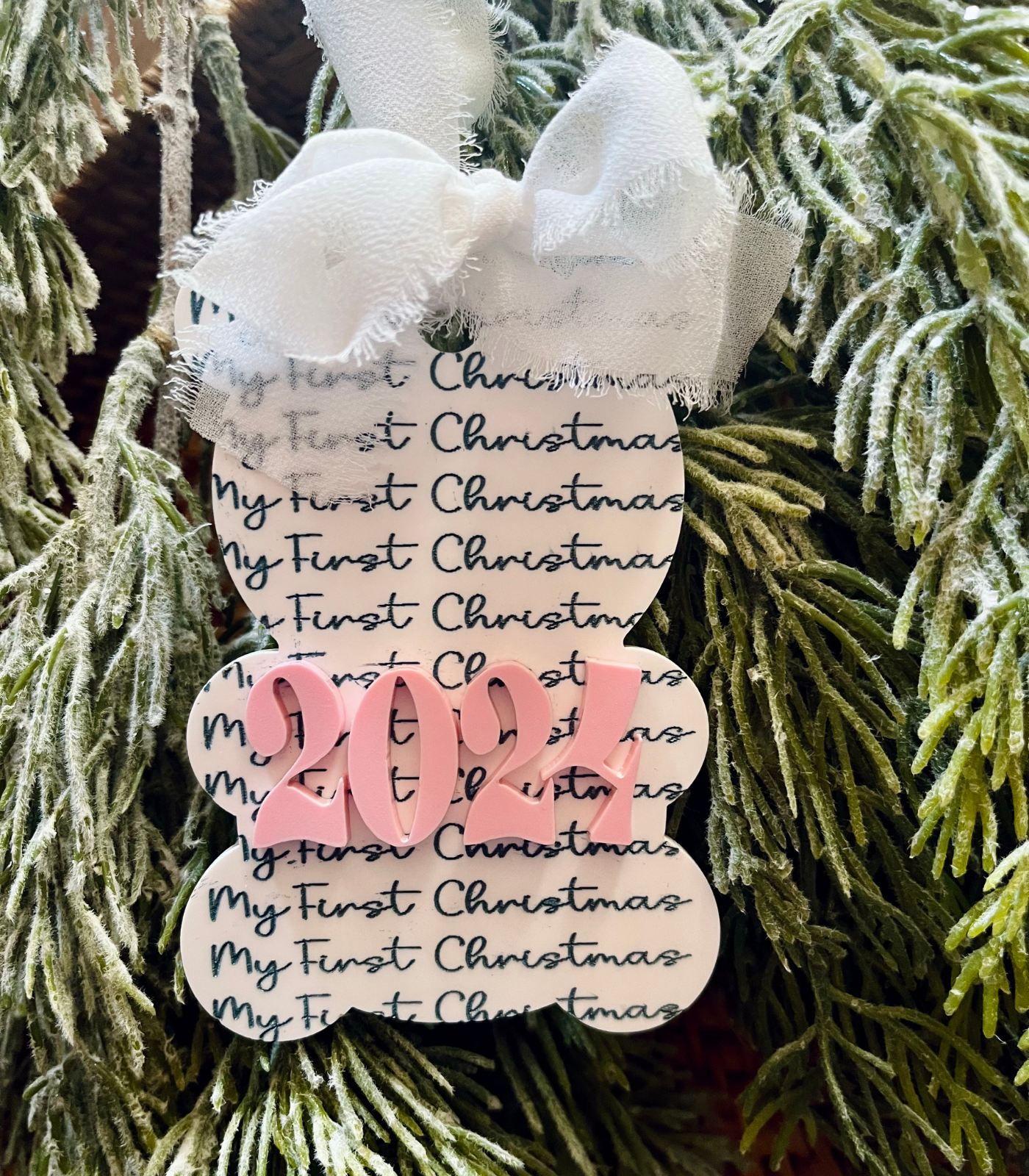 Baby's First Christmas Bear Ornament