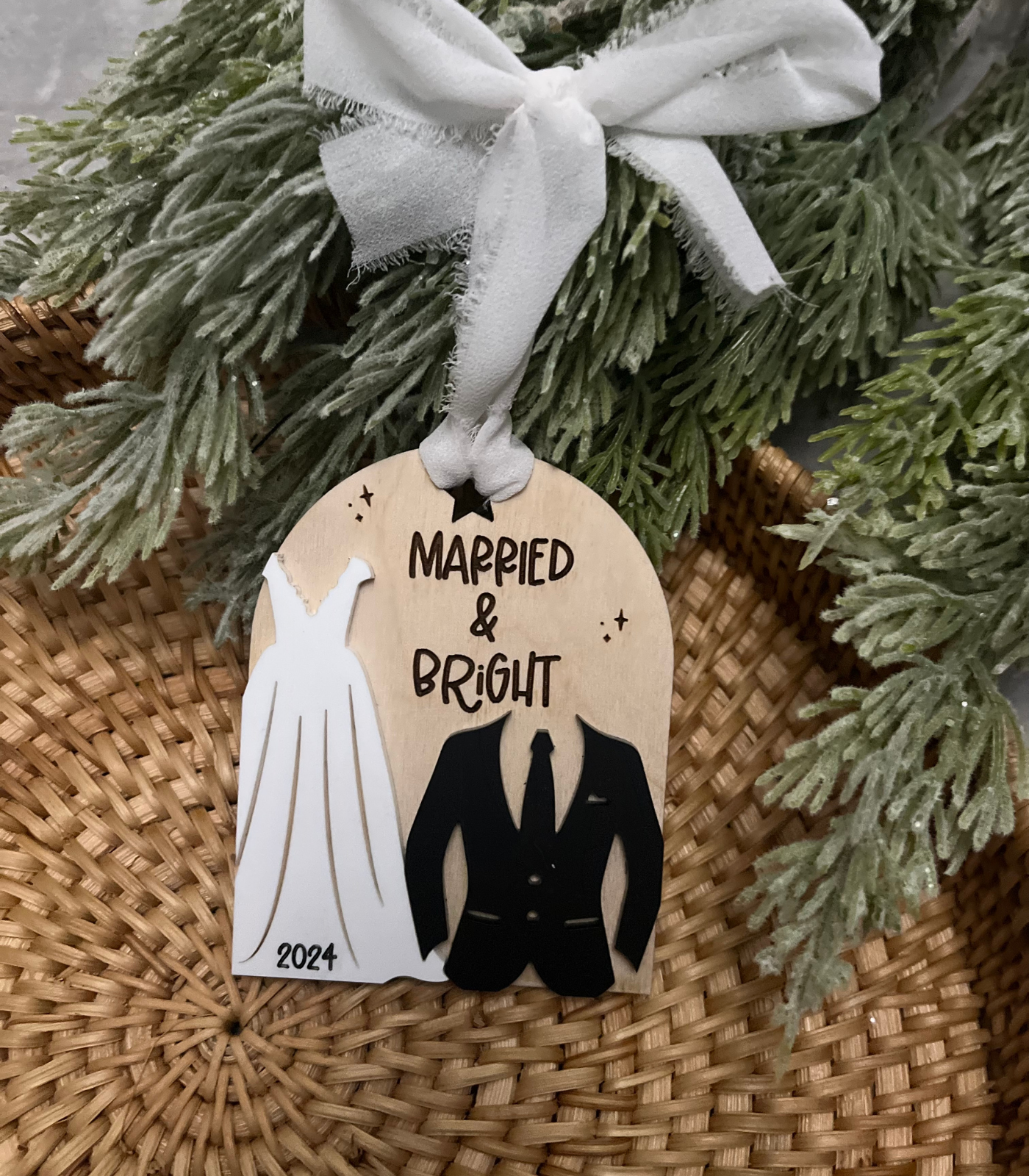 Married & Bright Ornament