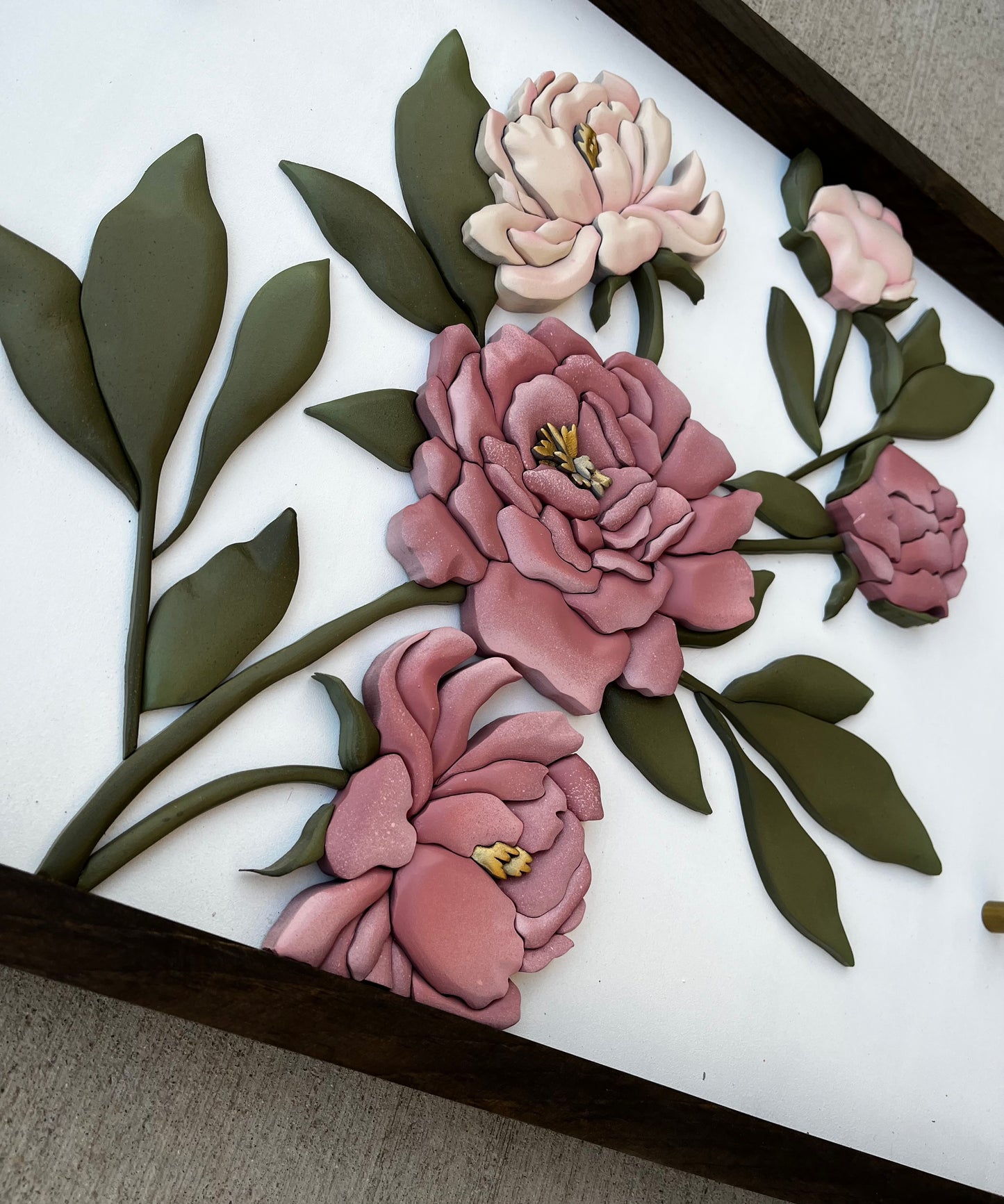 Holman Last Name - Floral Sign