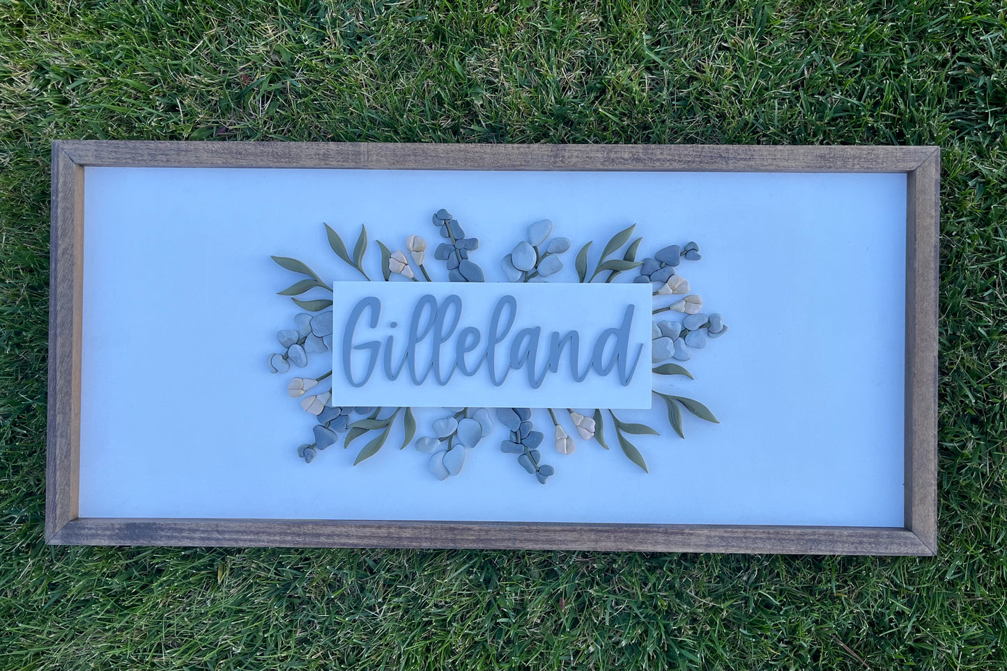 Gilliland Last Name - Greenery Sign