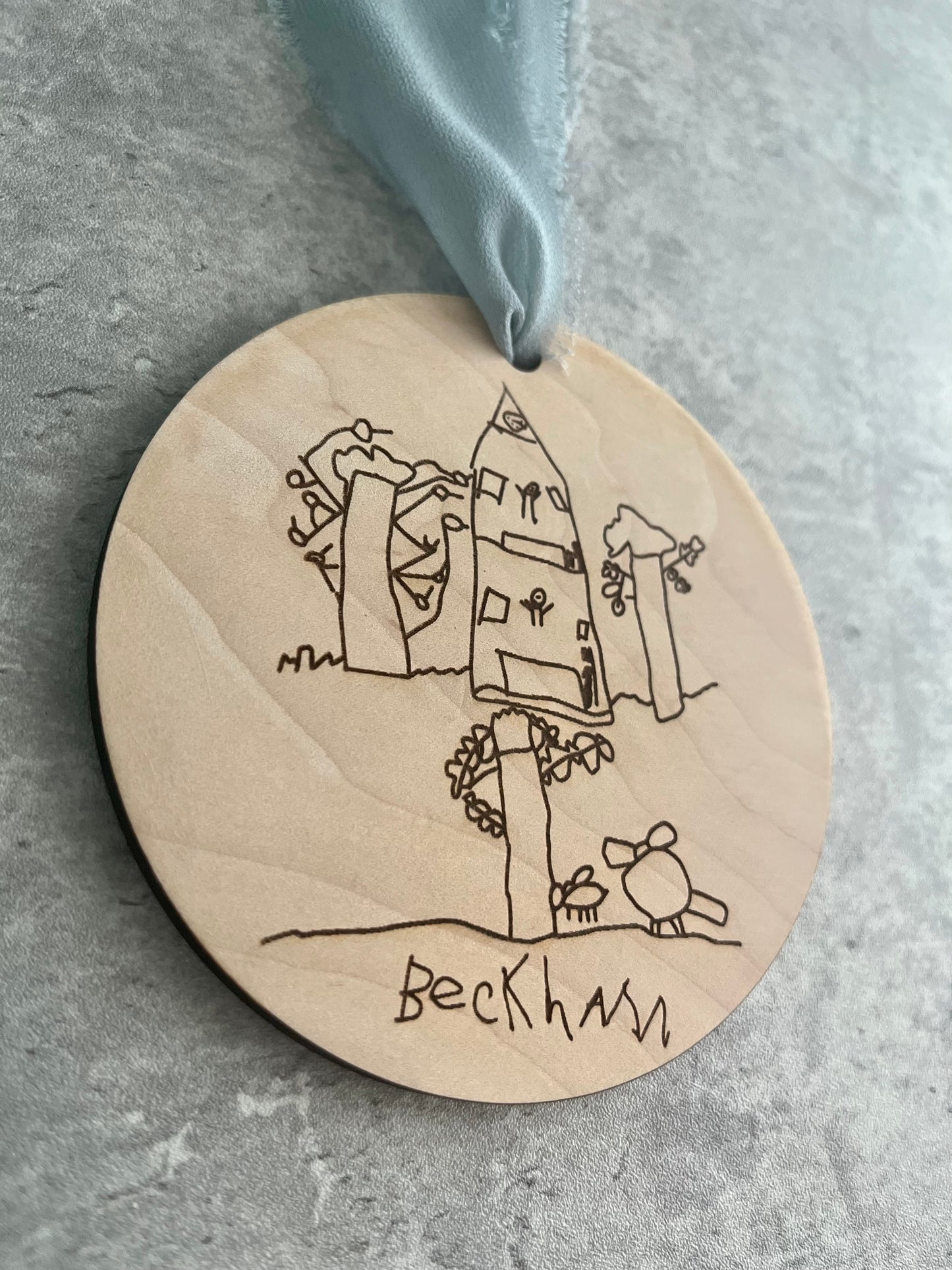 Memory Drawing Line Portrait Ornament