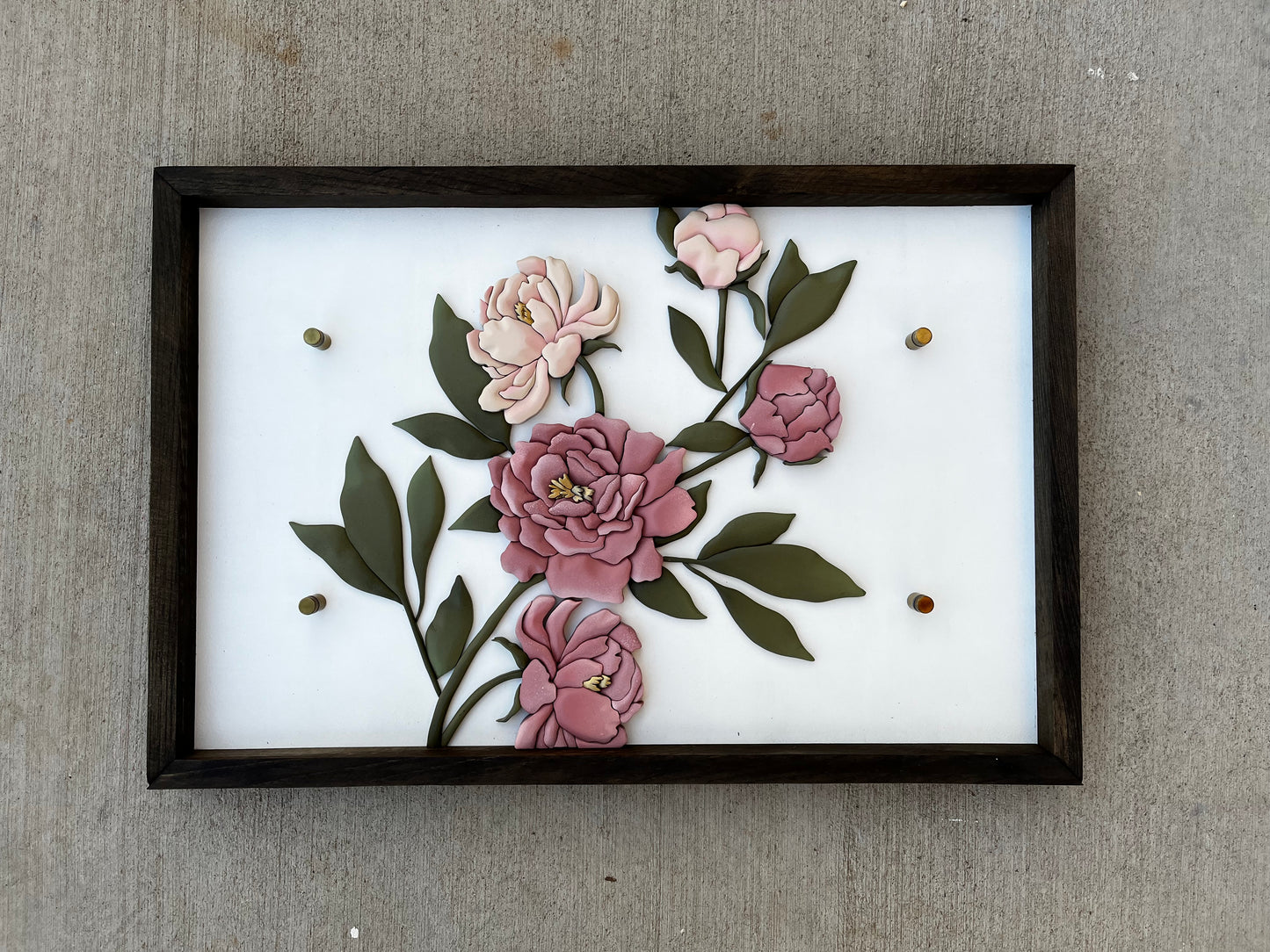 Holman Last Name - Floral Sign