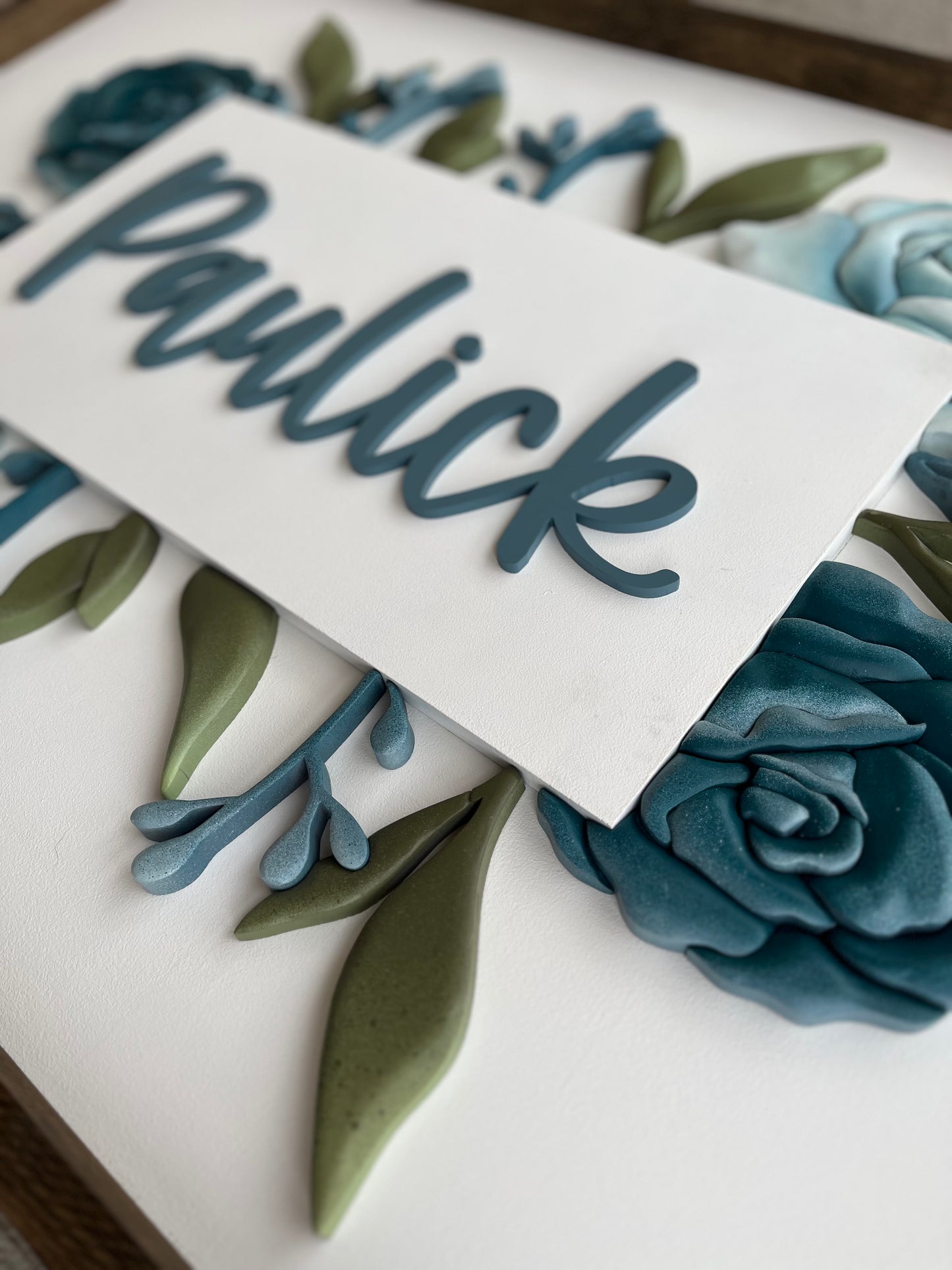 Paulick Floral Name Sign