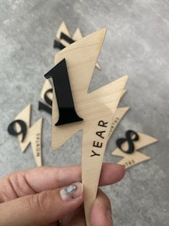 Lightening Bolt Milestone Markers