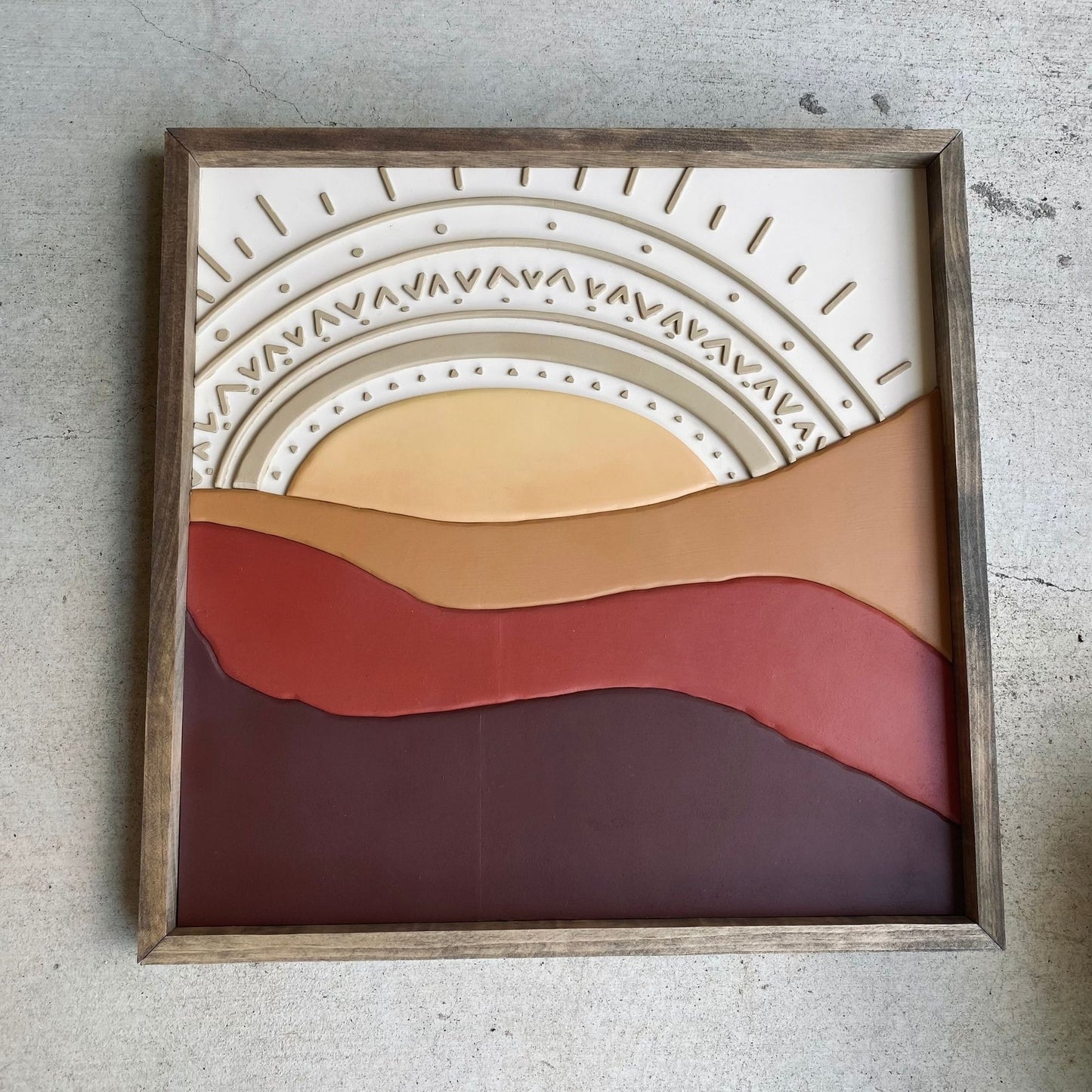 Boho Hillside 3D Sign