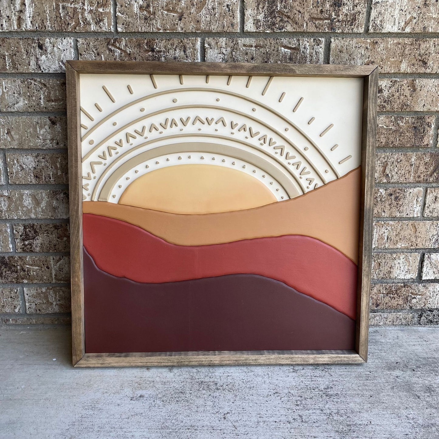 Boho Hillside 3D Sign