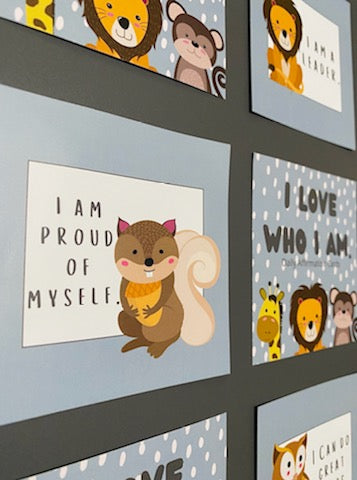 Daily Affirmation Cards for Children Version I