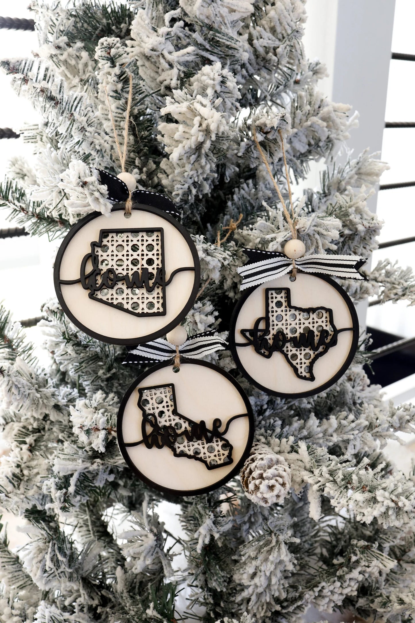 Home State Rattan Cane Ornament