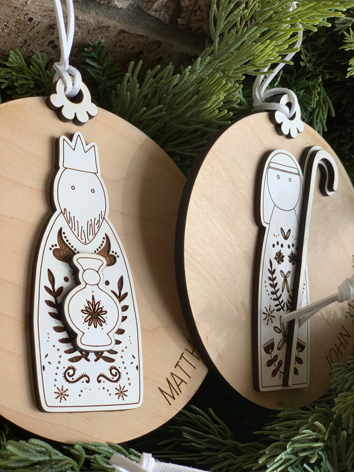 12 Days of Christmas Nativity Ornaments
