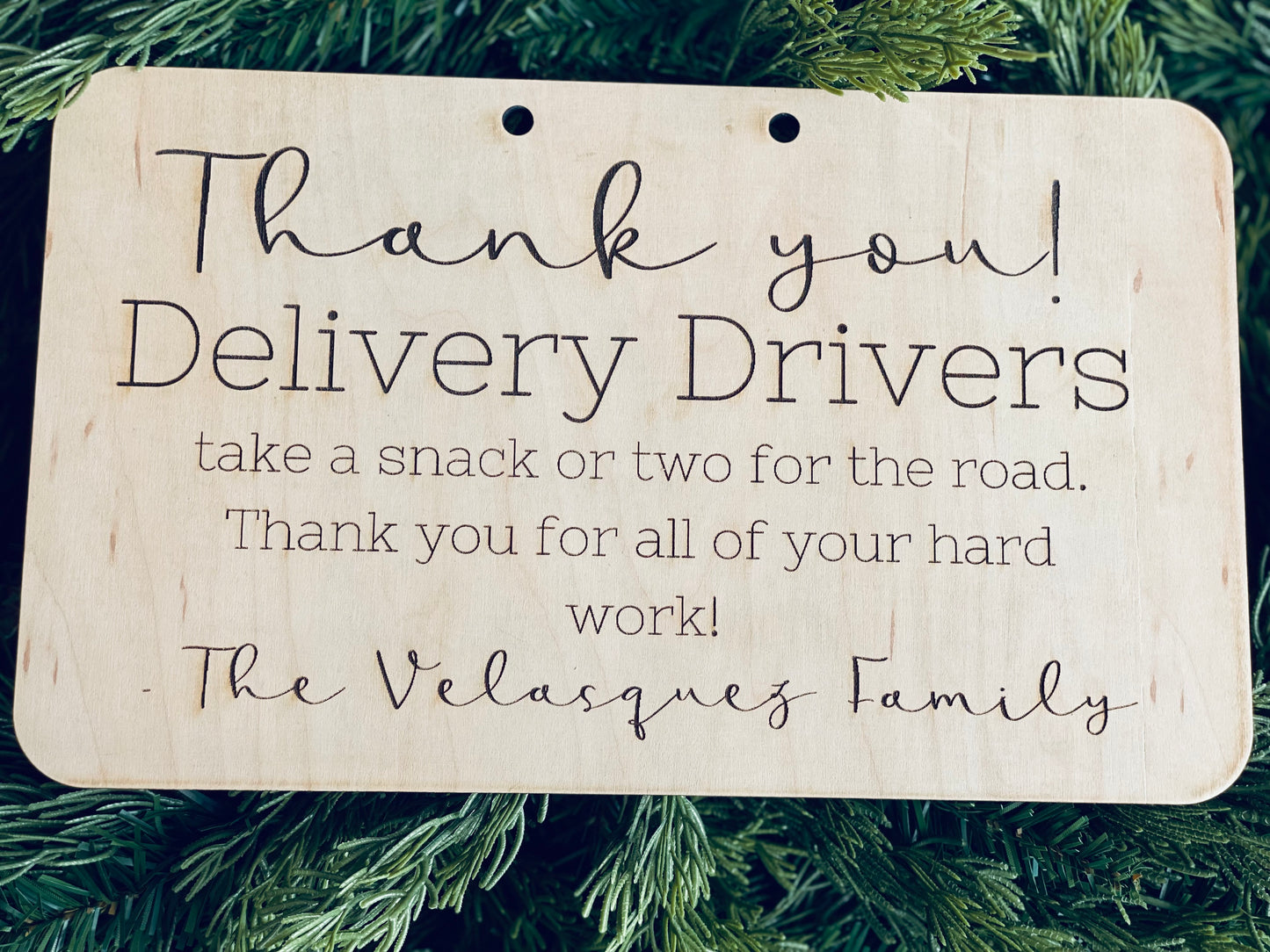 Thank You Delivery Drivers