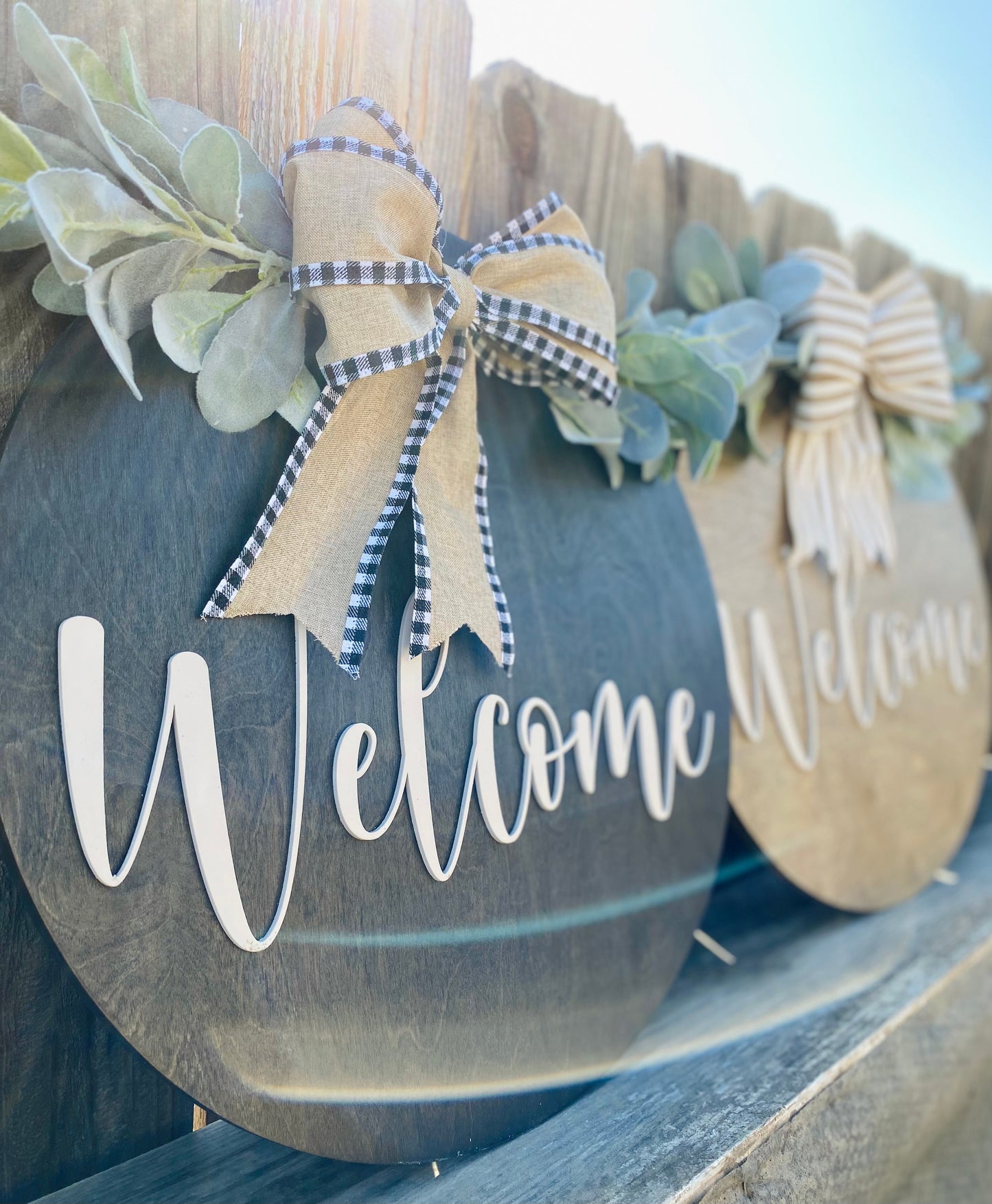 Welcome - Wood Sign