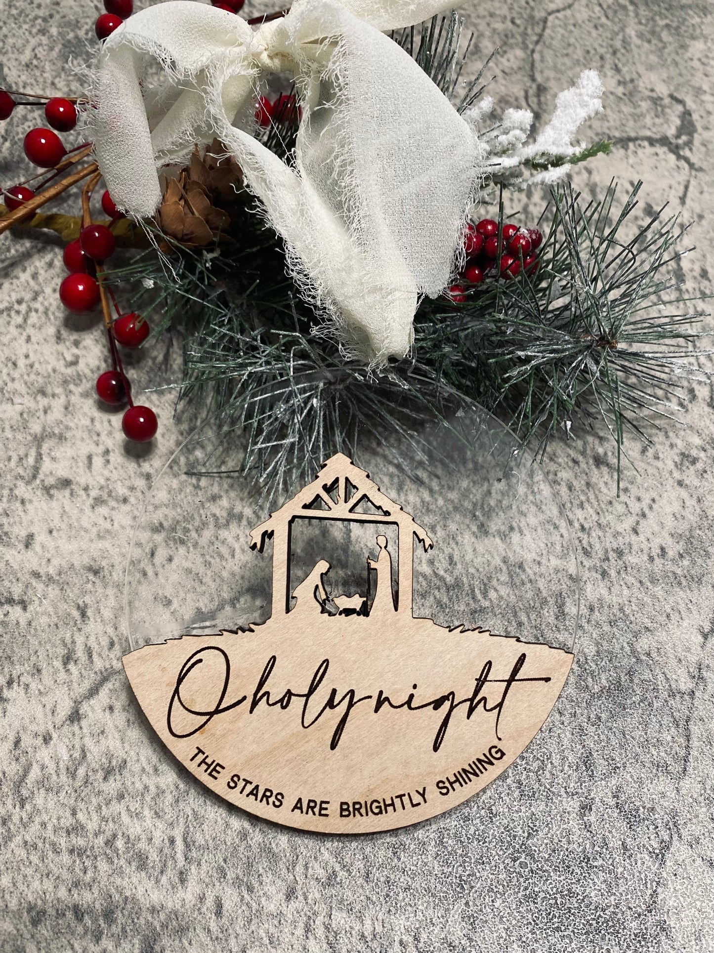 O Holy Night Christmas Ornament