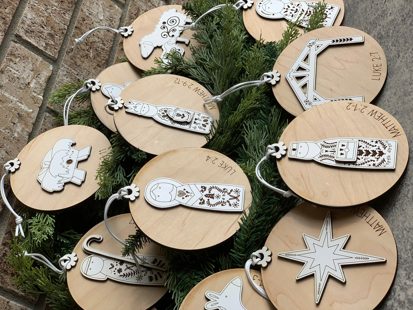 12 Days of Christmas Nativity Ornaments