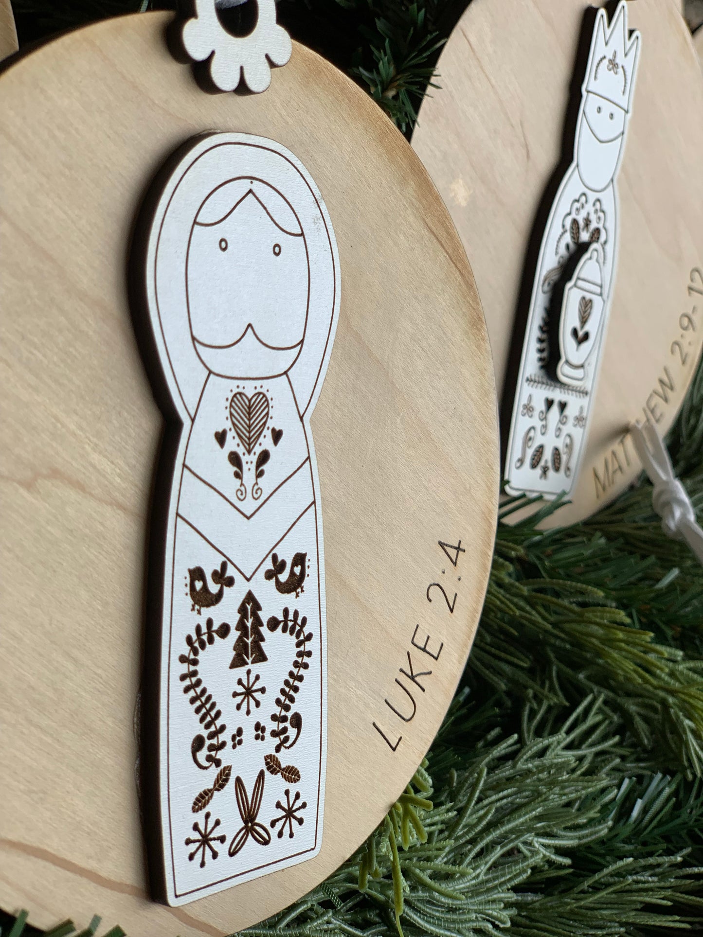 12 Days of Christmas Nativity Ornaments