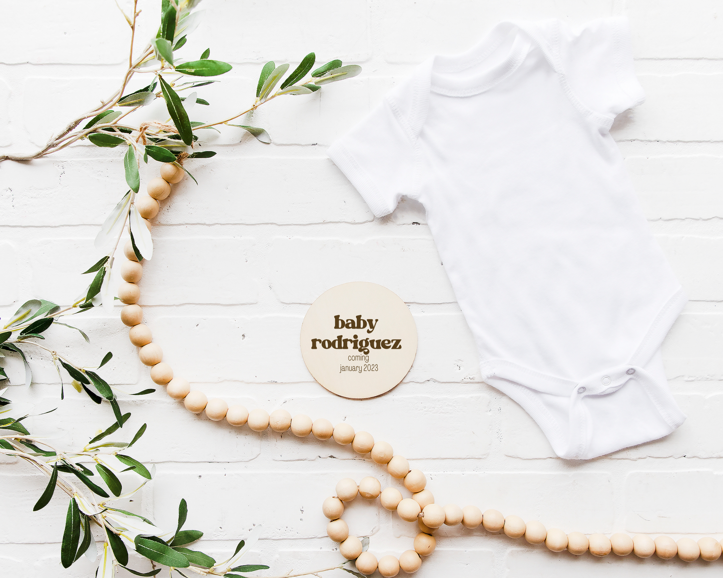 Pregnancy Announcement - Last Name & Due Month