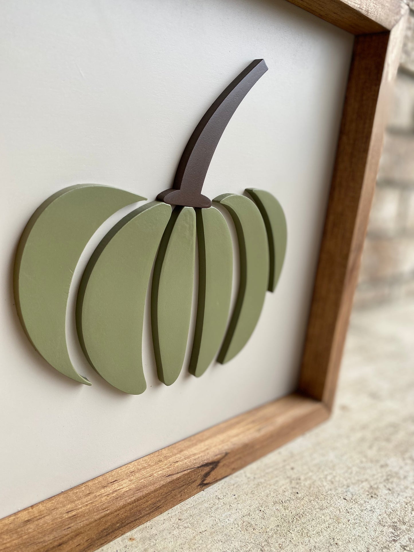 Fall Pumpkin Wood Sign