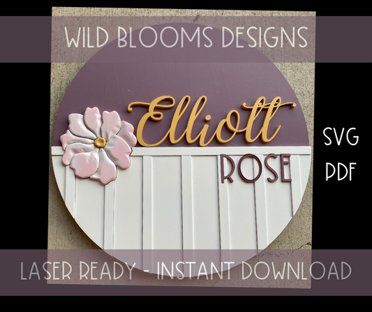 Elliott Primrose Flower- Digital Download SVG