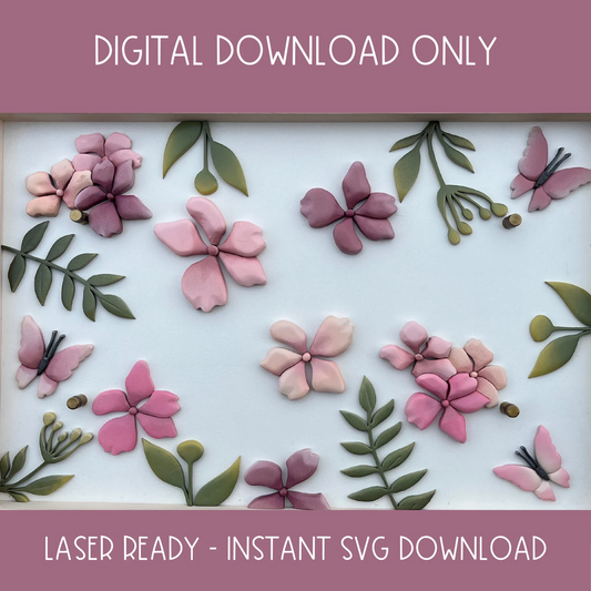 Ivy Joy All Over Floral Framed SVG