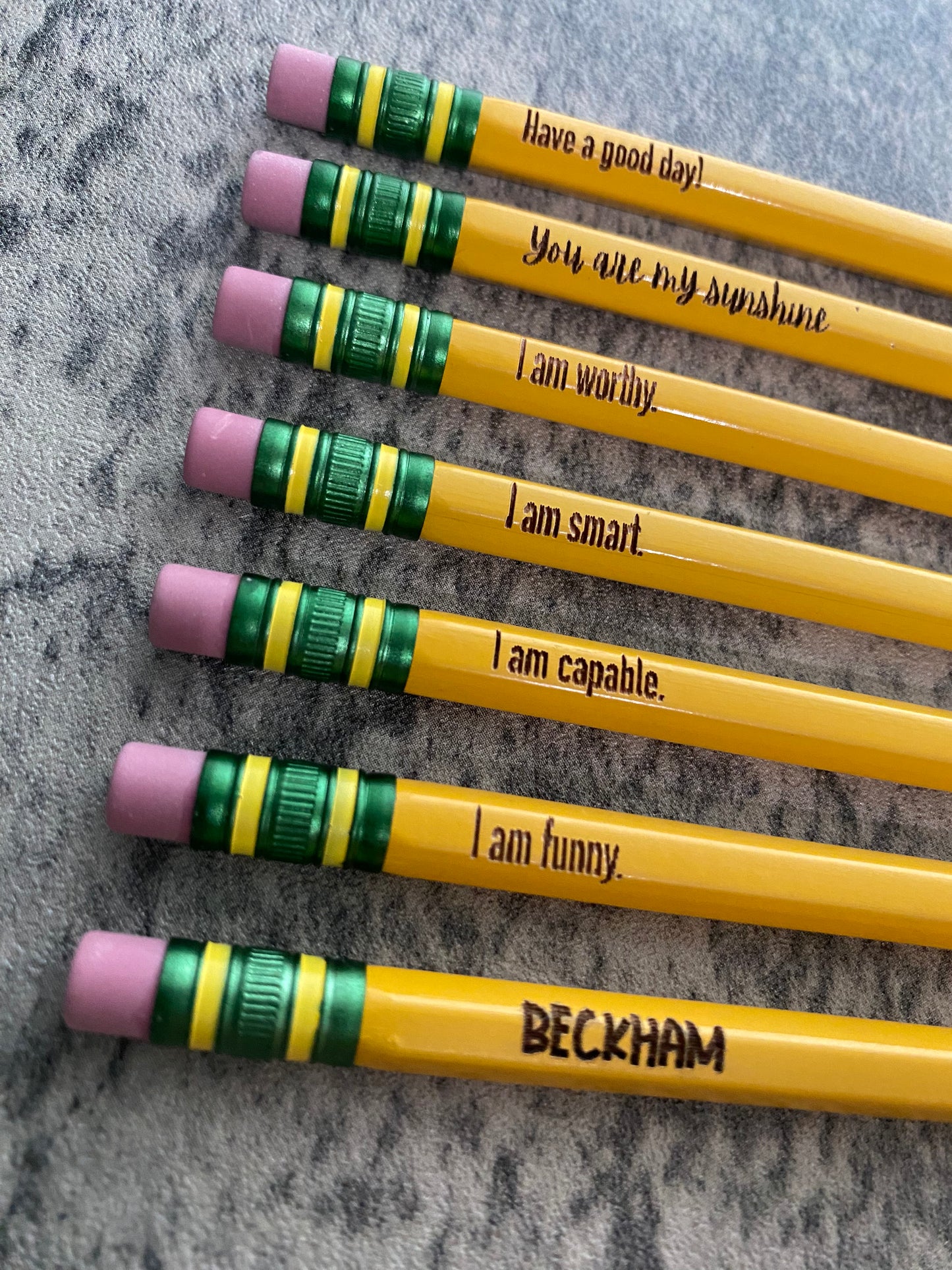 Personalized Engraved Pencils - Back to School