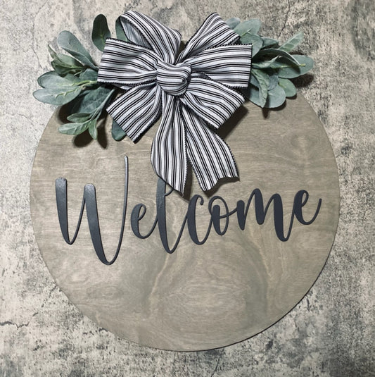 Welcome - Wood Sign