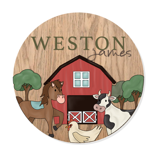 Weston Barn House Nursery Sign