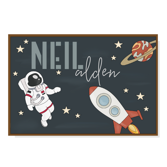 Neil Space Nursery Sign