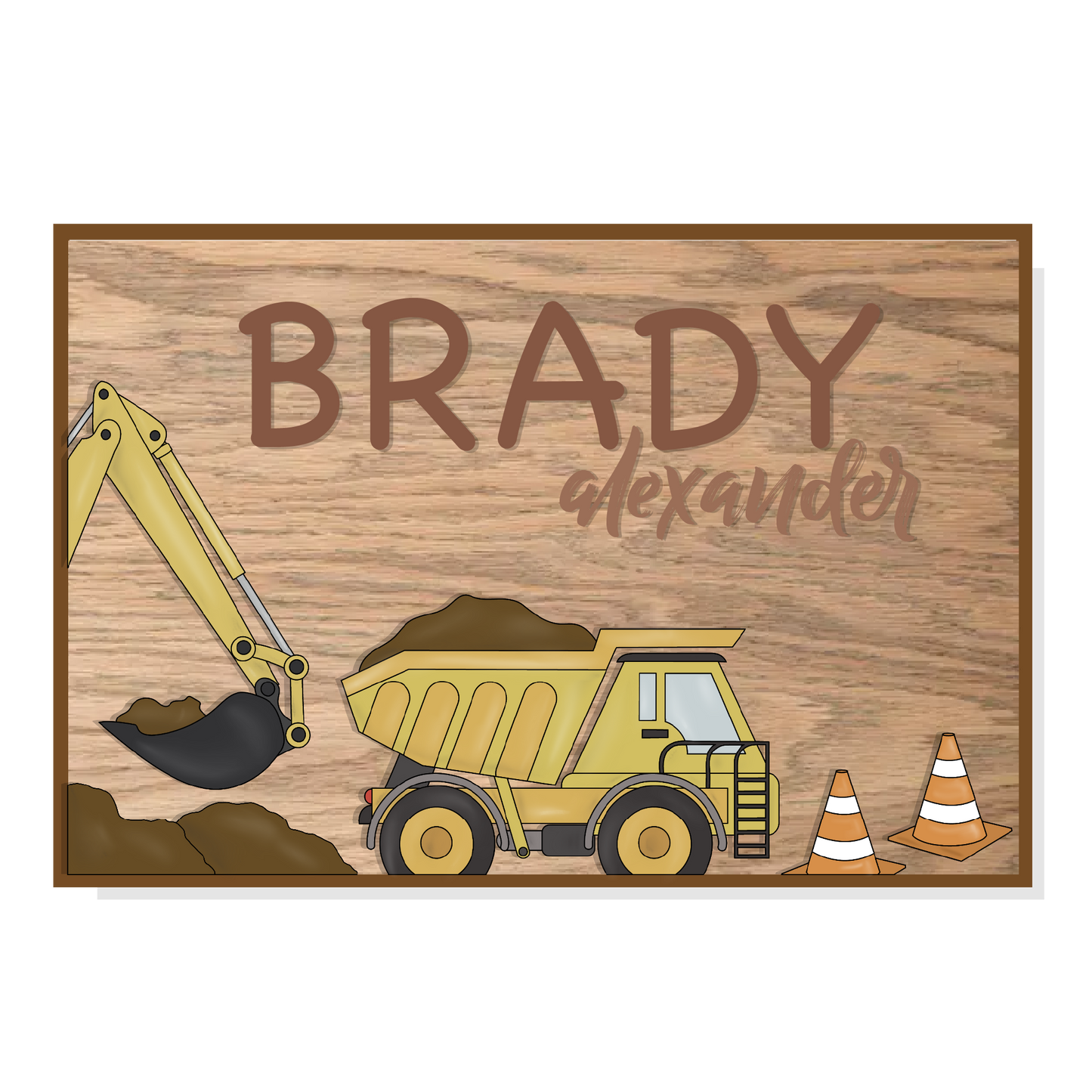 Brady Construction Nursery Sign