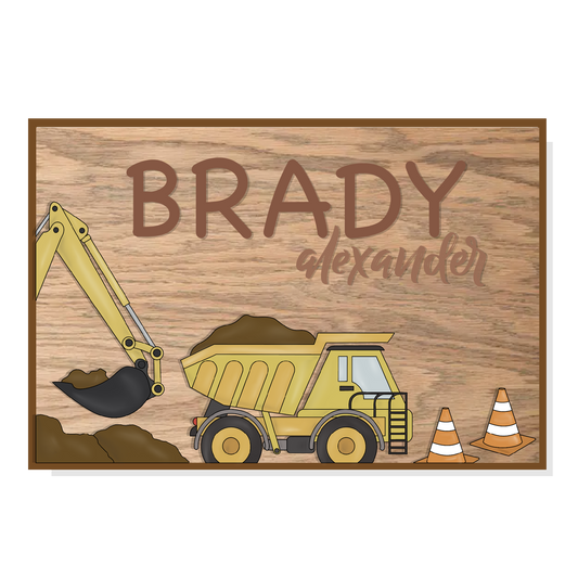 Brady Construction Nursery Sign